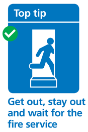 Fire Kills - get out stay out graphic