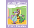 Help to test someones smoke alarm poster