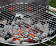 Barbecue coals 